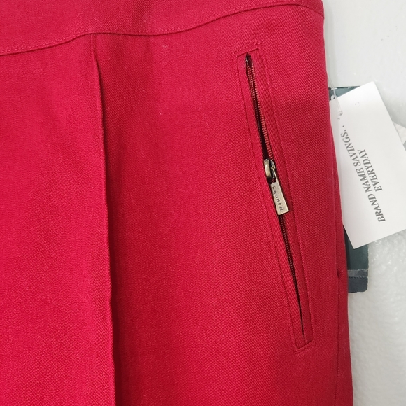Lauren Ralph Lauren Stretch St Martin True Red Dress Pants - Picture 4 of 9